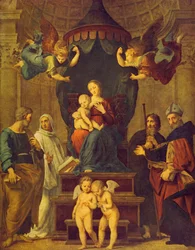 Madonna sotto il baldacchino